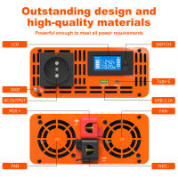 Convertidor inversor DATOUBoss 12v 220v 24V 50HZ 1000W convertidor de voltaje CC a CA fuente de alimentación enchufe europeo - details 4