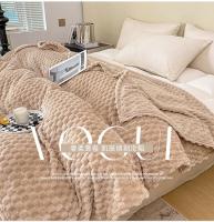 Manta Suave Cálida a Rayas Ideal para Sofá, Cama, Niños, Mascotas Textil Hogareño de Coral Fleece - details 16