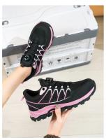 Zapatos de seguridad con botón giratorio para mujer, zapatillas de trabajo con punta de acero, zapatos indestructibles, botas de trabajo a prueba de pinchazos, zapatillas con cojín para mujer - details 21