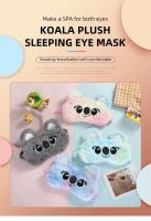 Máscara de Ojos de Peluche de Dibujos Animados de Koala Resistente a la Luz, Saludable para Soñar, Ideal para Estudiantes - details 0