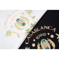 Camisetas de Hombre de Algodón Puro para el Verano 2025 Cuello Redondo, Manga Corta, Impresión de Logotipo, Comodidad y Estilo - details 14