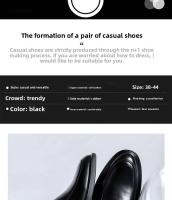 Negocios formales, zapatos de cuero de un solo pie, sencillos y pequeños, zapatos de hombre - details 2
