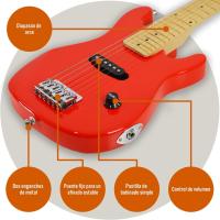 Paquete de Guitarra Eléctrica para Principiantes Tamaño 1/4 Amplificador Portátil de 5 W Cable - details 3