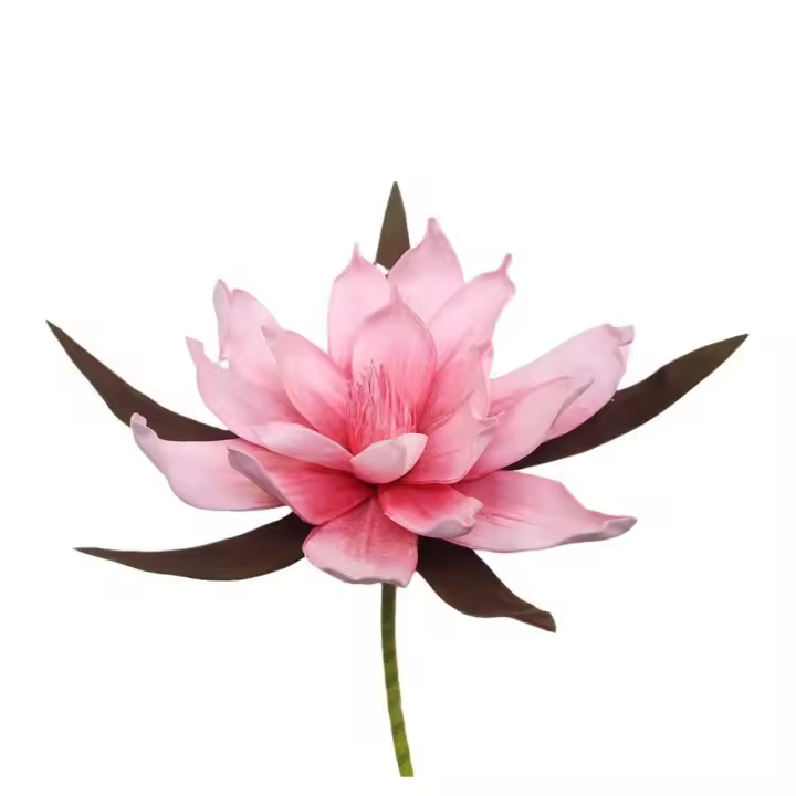 Nuevo 45/60cm flor de Magnolia Artificial rosa de alta calidad PE flor de espuma grandes flores falsas cabeza accesorios fotográficos - 1
