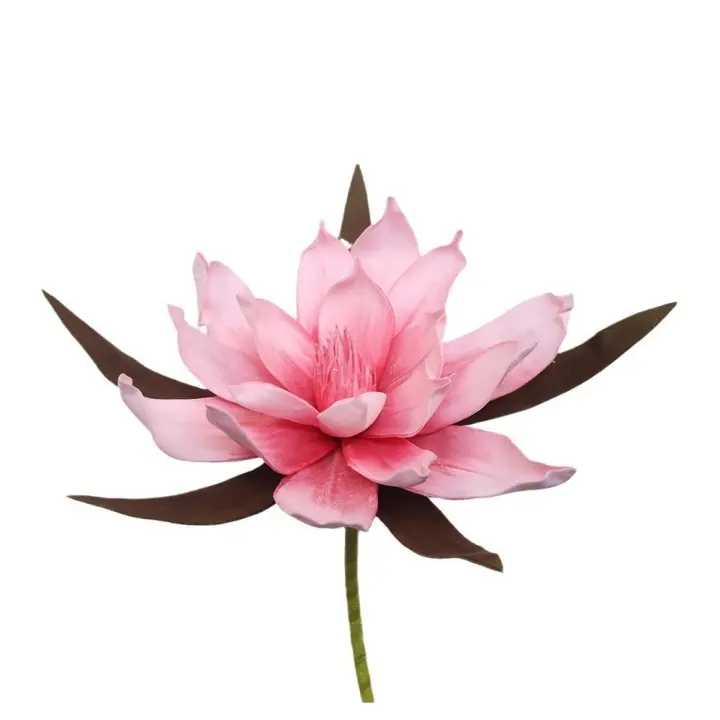 Nuevo 45/60cm flor de Magnolia Artificial rosa de alta calidad PE flor de espuma grandes flores falsas cabeza accesorios fotográficos - 1