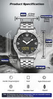 NORTH EDGE Snow Leopard reloj outdoor para hombre barómetro brújula temperatura 50m impermeable - details 8