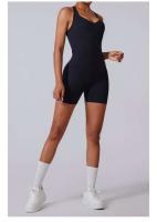 Mono deportivo sin costuras Lifting de cadera, espalda descubierta, shorts cruzados - details 2