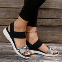 Sandalias de cuña para mujer, calzado moderno y cómodo, de verano - details 8