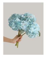Ramo de hortensias de tela de seda DIY, paquete de flores artificiales Retro Vintage, decoración de boda de flores falsas - details 16