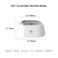 Fuente de agua para perros alimentador lento de agua antiderrame o sin derrames automático antisalpicaduras cuenco para mascotas - details 7