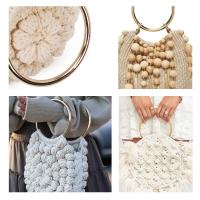 Asa creativa de Metal para bolso, asas de mano de repuesto para manualidades, accesorios de decoración duraderos, 2 piezas - details 3