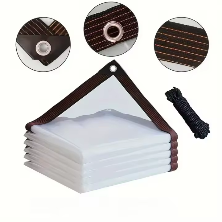 Película De Plástico Para Invernadero Cubierta Impermeable Y Aislante Con Perforaciones Para Hemming Uso En Jardín Y Agricultura - 1