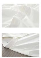 Camisa blanca de manga corta informal de verano para hombre, 100% algodón puro para hombre, talla grande - details 4