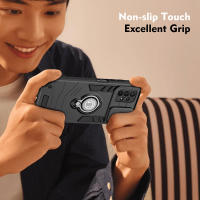 KEYSION-funda a prueba de golpes para Samsung A33, 5G, A23, A13, 4G, anillo de protección de cámara deslizante, soporte de teléfono, Galaxy A32, A22, M32 - details 5
