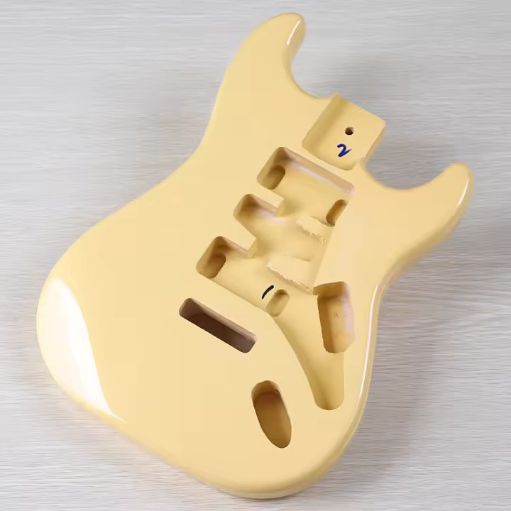 Cuerpo de guitarra eléctrica ST, cuerpo de madera de álamo, cuerpo de guitarra eléctrica ST para bricolaje - 1