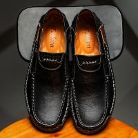 Zapatos De Cuero Hechos a Mano Para Hombre Mocasines Casuales Cómodos Zapatos Planos Para Exterior Caminar Talla Verdadera Para Adultos - details 6