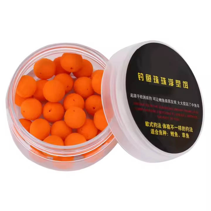 30 unids/lote de espuma para pesca de carpa, cebos de pellets blandos emergentes, señuelo flotante (naranja 10mm) - 1