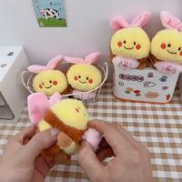 Lindo llavero de abeja de dibujos animados Kawaii llavero de dibujos animados bolsa de felpa adornos colgantes suave creativo muñeca con cordón regalos de cumpleaños - details 8