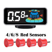 Kit de Sensor de estacionamiento de Radar múltiple, sistema de pantalla LED Parktronic, asistente de Detector de Monitor de respaldo, alarma de Sensor 4/6/8 - details 4