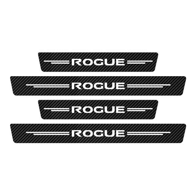 Pegatinas de Textura de Fibra de Carbono para Puerta de Coche Nissan Rogue Set de 4 Piezas - 1