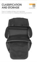 WEST BIKING-Bolsa de equipaje de gran capacidad para ciclismo, bolsa de doble cara para maletero de bicicleta de montaña o carretera, 33L - details 7
