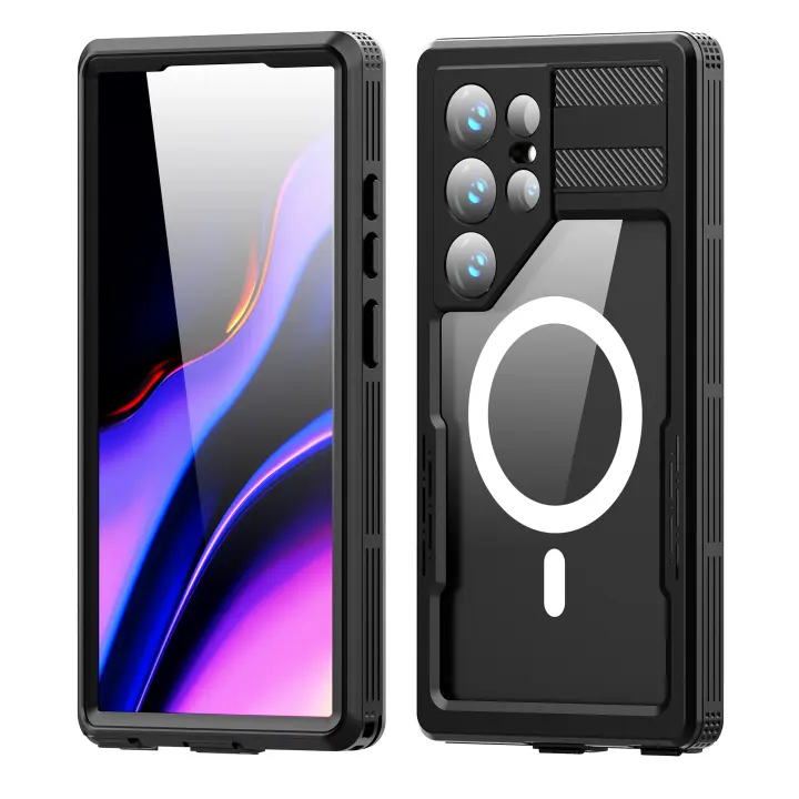 ShellBox-funda impermeable para Samsung Galaxy S24 Ultra S24 Plus, 360, carga inalámbrica, protección transparente, a prueba de polvo y golpes - 1