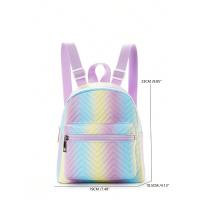 Mochila informal de gran capacidad con bordado simple e impresión, mochila escolar de viaje al aire libre transfronterizo - details 3
