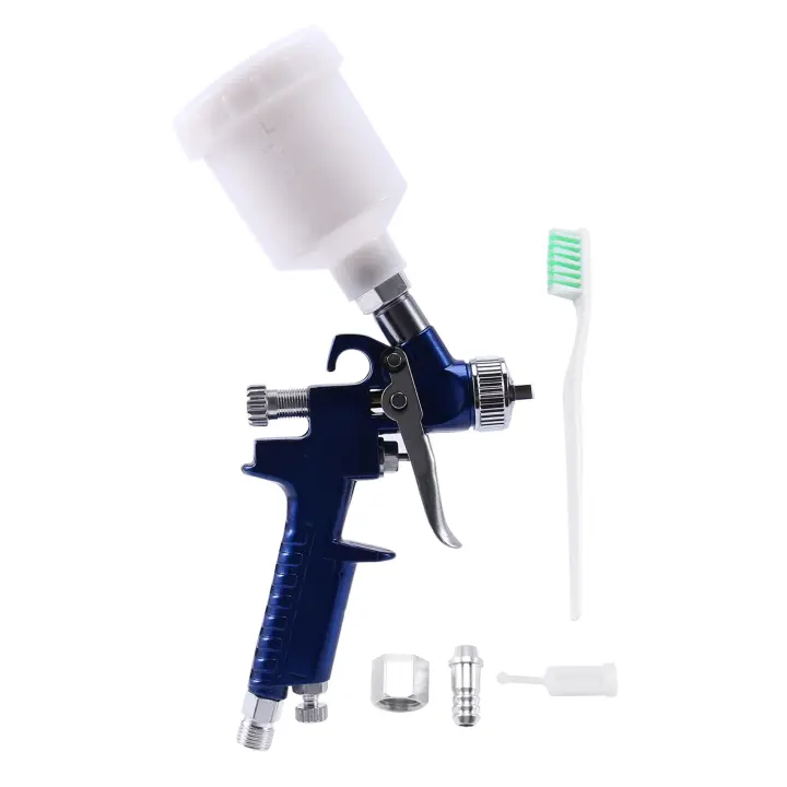 Mini pistola de pulverización de pintura de aire, aerógrafo profesional, boquilla de 1,0 MM, H-2000, HVLP, para coche - 1