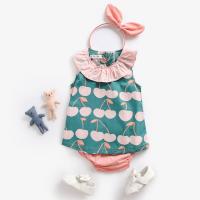-Conjunto de Ropa de Algodón para Niñas, conjunto de Ropa con Impresión de lino, Verano, 2 piezas - details 3