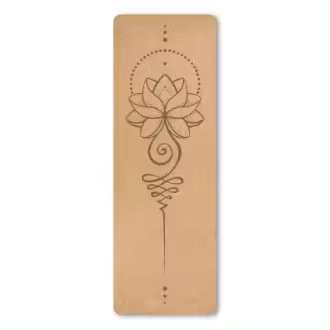 Estera de Yoga Antideslizante y Absorbente de Sudor Estampada de TPE Natural - 1