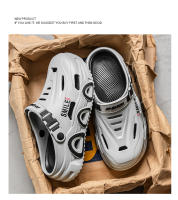 Sandalias para hombres nueva tendencia ligera suave cómoda parte inferior gruesa que aumenta el exterior impermeable antideslizante toboganes de playa conducción zapatillas de doble uso para hombres - details 15