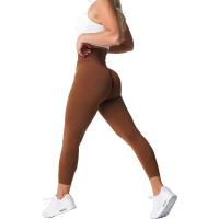 NVG Seamless Women, Pantalones de yoga de cintura alta, Ropa de gimnasio, Leggings de lycra suave para entrenamiento, Three by Fiess - details 5