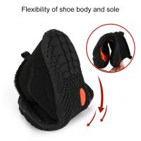 Botas de invierno para hombre y mujer, zapatillas antideslizantes para exteriores, para nieve, descalzas, cálidas, de piel, impermeables, para montañismo, escalada y senderismo - details 3