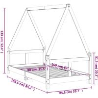 Estructura de Cama Infantil Madera Maciza de Pino 90x190 cm - details 27