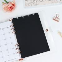 Divisores de página para planificador, papel interior negro, divisor de papel para cuaderno, divisor de hojas sueltas, carpeta, separador de índice, divisor de índice - details 1