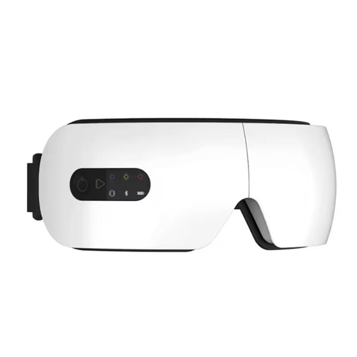 Masajeador de ojos con vibración, pantalla LED, compresa caliente, Bluetooth, música, protección ocular, alivia la fatiga - 1