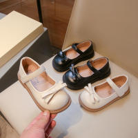 Zapatos De Cuero Para Niñas Beige Con Cordón Y Bajo Suave Antideslizante Para Primavera Otoño Zapatos Solos Para Bebés Y Niños De 2 a 18 Años - details 1