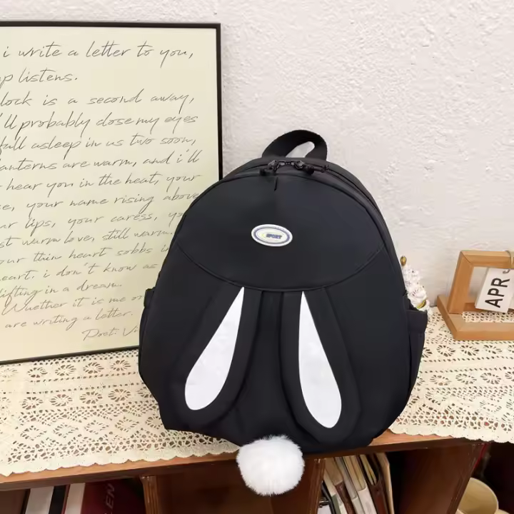 mochila, ocio, conejo, niña, lindo, hombros, niños, niña, compras, mochila - 1