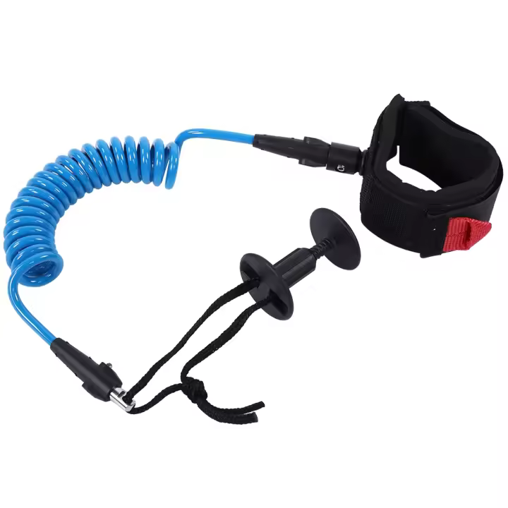 Correa de muñeca en espiral para tabla de surf, accesorios de 5,5 MM/5 pies, azul - 1