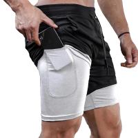 Pantalones de Correr 2 en 1 para Hombres Secado Rápido, Elástico, Bolsillos con Bucle de Toalla - details 5