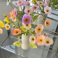 Flor de simulación flocada, flor de seda, flor falsa, salón de bodas, decoración del hogar - details 2