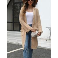 Chaqueta elegante para mujer con cuello en V, prendas de vestir exteriores sueltas e informales - details 12