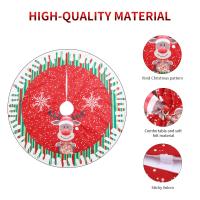 Falda de árbol de Navidad, Alfombra de Arbol de Navidad, Cubierta de Base de árbol de Navidad para Decoración de Fiesta Navideña (80cm) - details 3