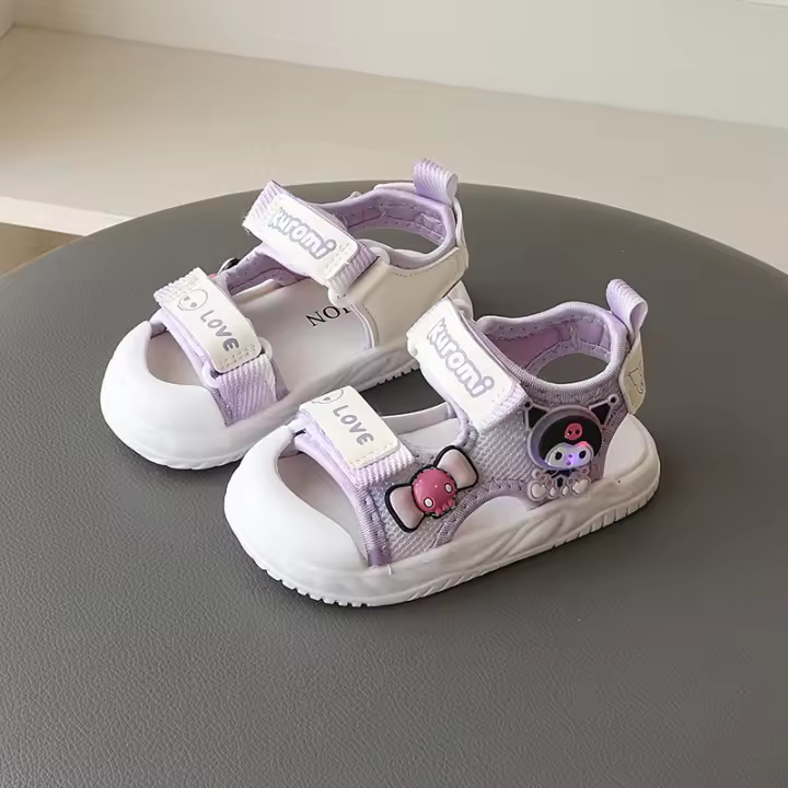 Sandalias de Playa Iluminadas de Verano para Bebé Niña, Zapatos Antideslizantes de Dibujos Animados 2025 para Niños Pequeños - 1