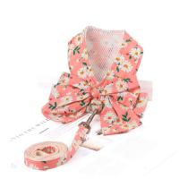 Traje de arnés para mascotas transpirable con corda Estilo lazo de flor - details 3