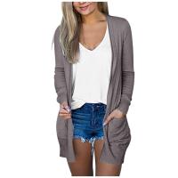 Cardigan de Manga Larga para Mujer Ouwu Ajuste Suelto, Manga de Punto con Bolsillo Adelgazante, Abrigo de Moda Casual - details 3