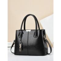 SOMY Bolsos Retro de Color sólido para mujer, elegante bolso cruzado de cuero PU, monederos de oficina y trabajo de moda - details 8