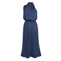 Vestido elegante sin mangas de satén de alta gama para primavera y verano - details 8