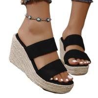Zapatillas de tacón de cuña de verano para mujer - details 6