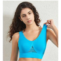 Sujetador deportivo de color sólido para mujer, top de fitness, gimnasio, yoga, entrenamiento atlético, suave, acolchado - details 10